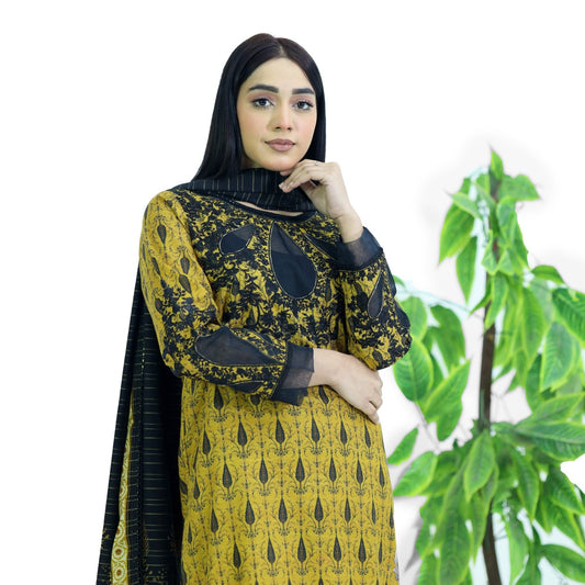 Soha: Elegant Embroidered 3PC Suit | Designer Collection
