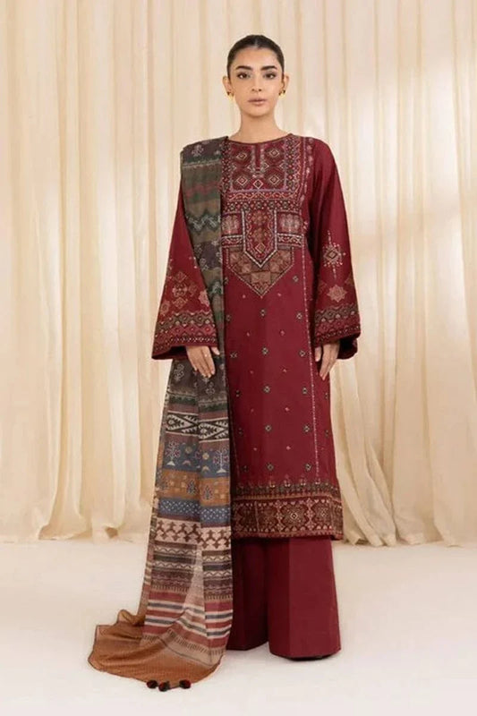AS-715: Designer Lawn Embroidered 3PC Suit | New Arrival