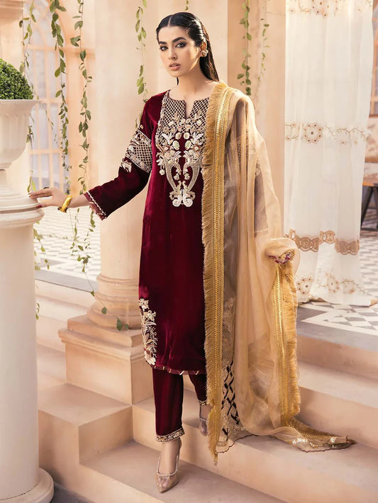 AZALEA: Floral Embroidered Lawn 3PC Suit | Spring Collection