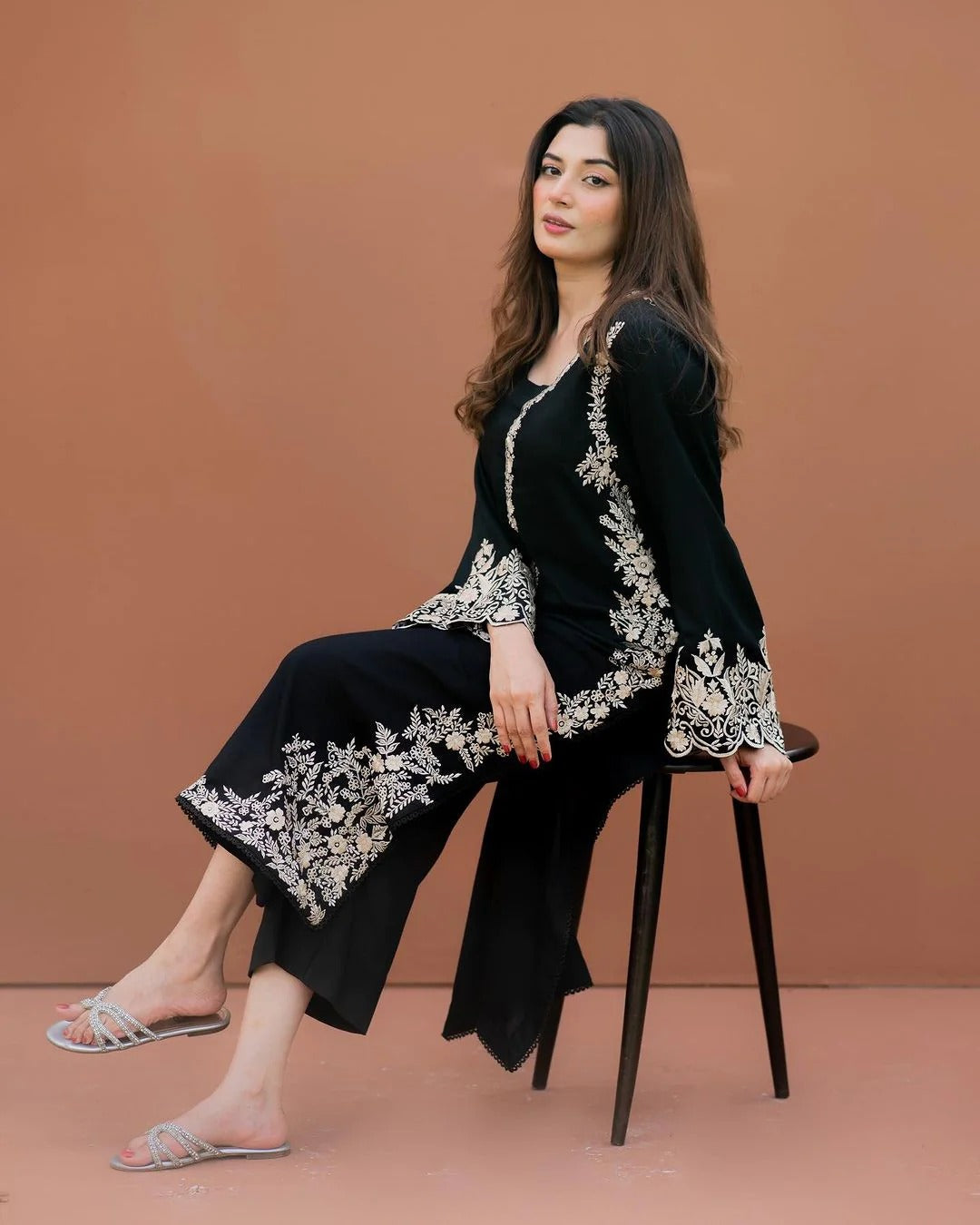 MALA: Intricately Embroidered 3PC Suit | Designer Luxury Wear