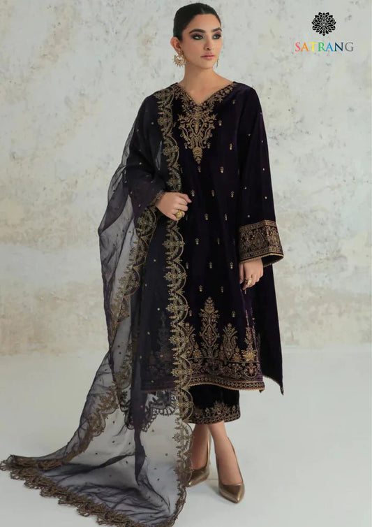 JIYA: Elegant Velvet 3PC Suit | Premium Formal Wear