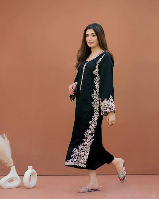 MALA: Intricately Embroidered 3PC Suit | Designer Luxury Wear