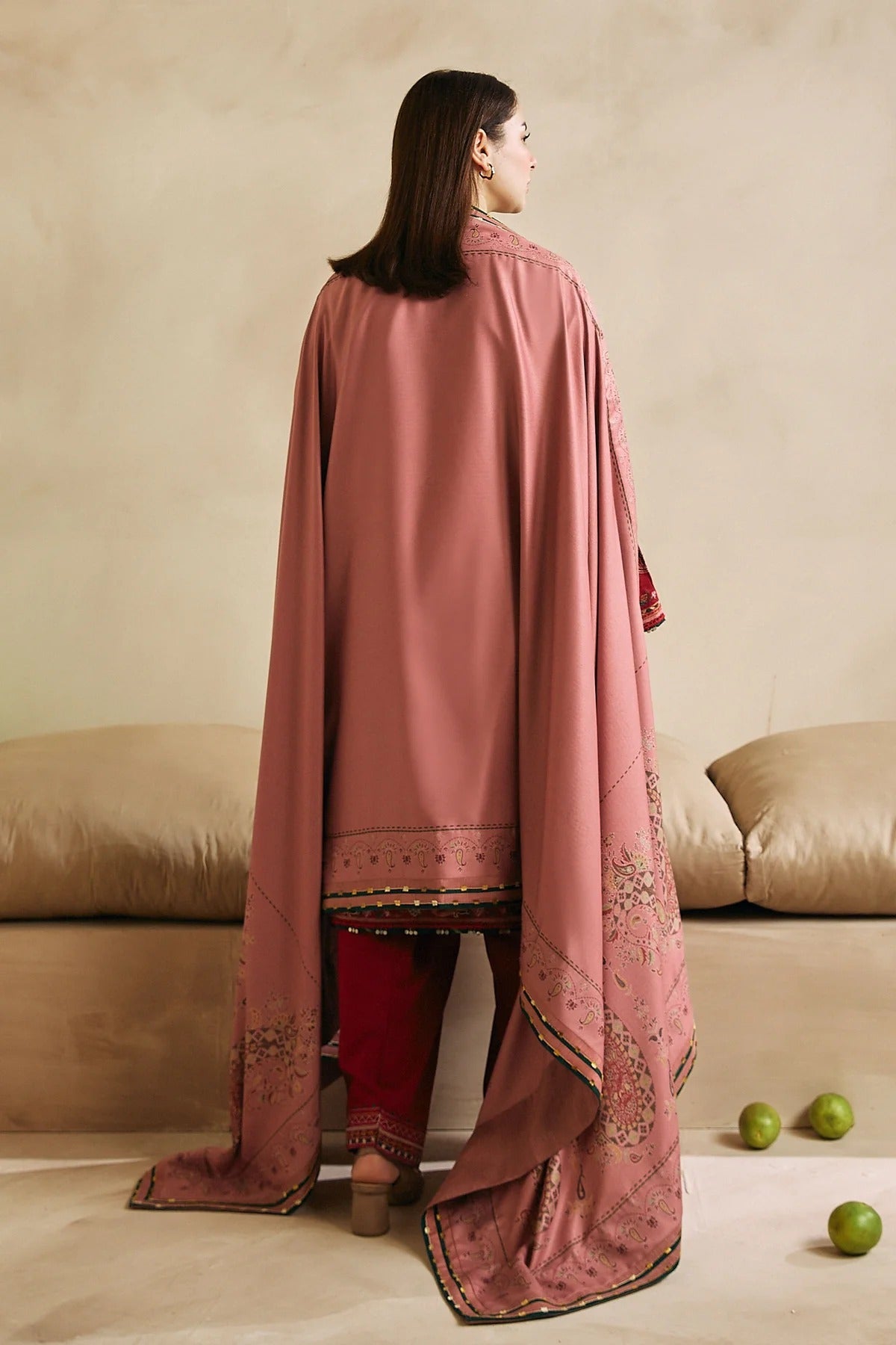 ZW23-2B: Comfortable Embroidered Khaddar 3PC | Daily Winter