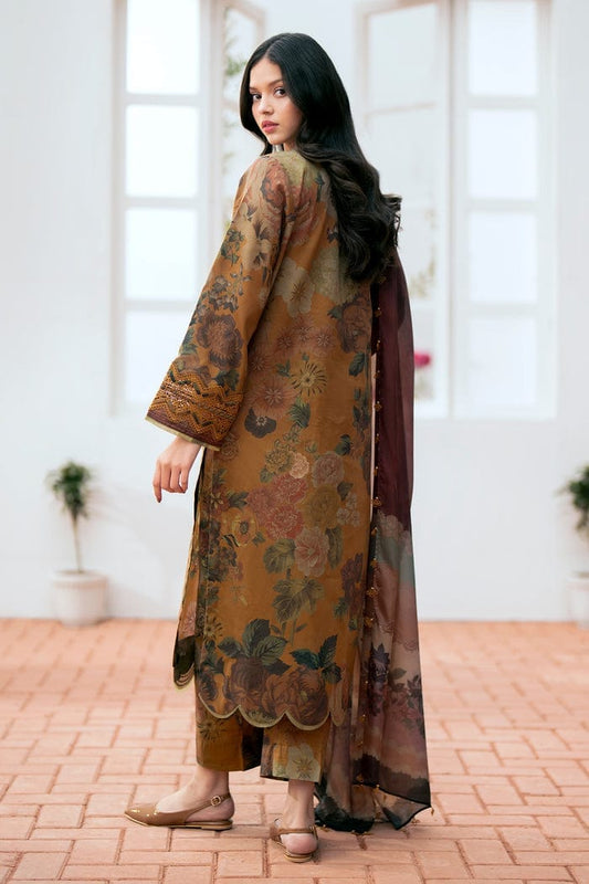 AD-788: Khaddar Printed 3PC Suit | Cozy Winter Wear