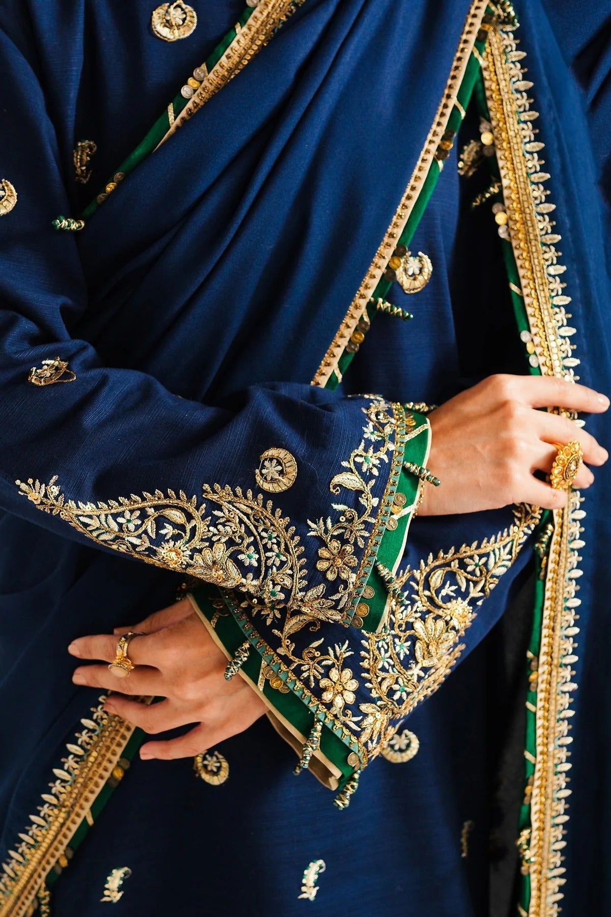 WS23-D1: Classic Embroidered Winter 3PC Suit | Essential Wear