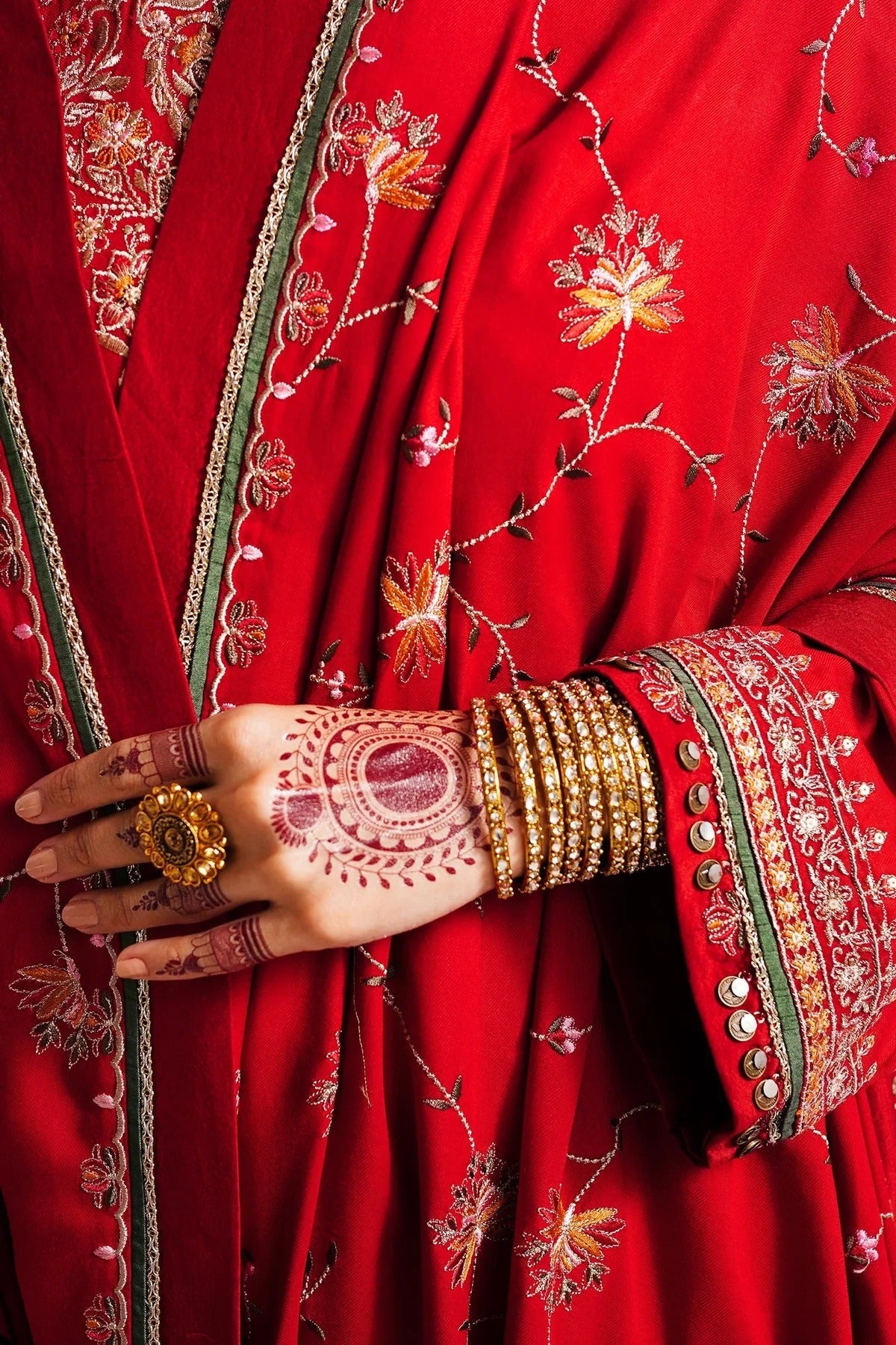 WS23-D8: Premium Embroidered Winter 3PC Suit | Festive Wear