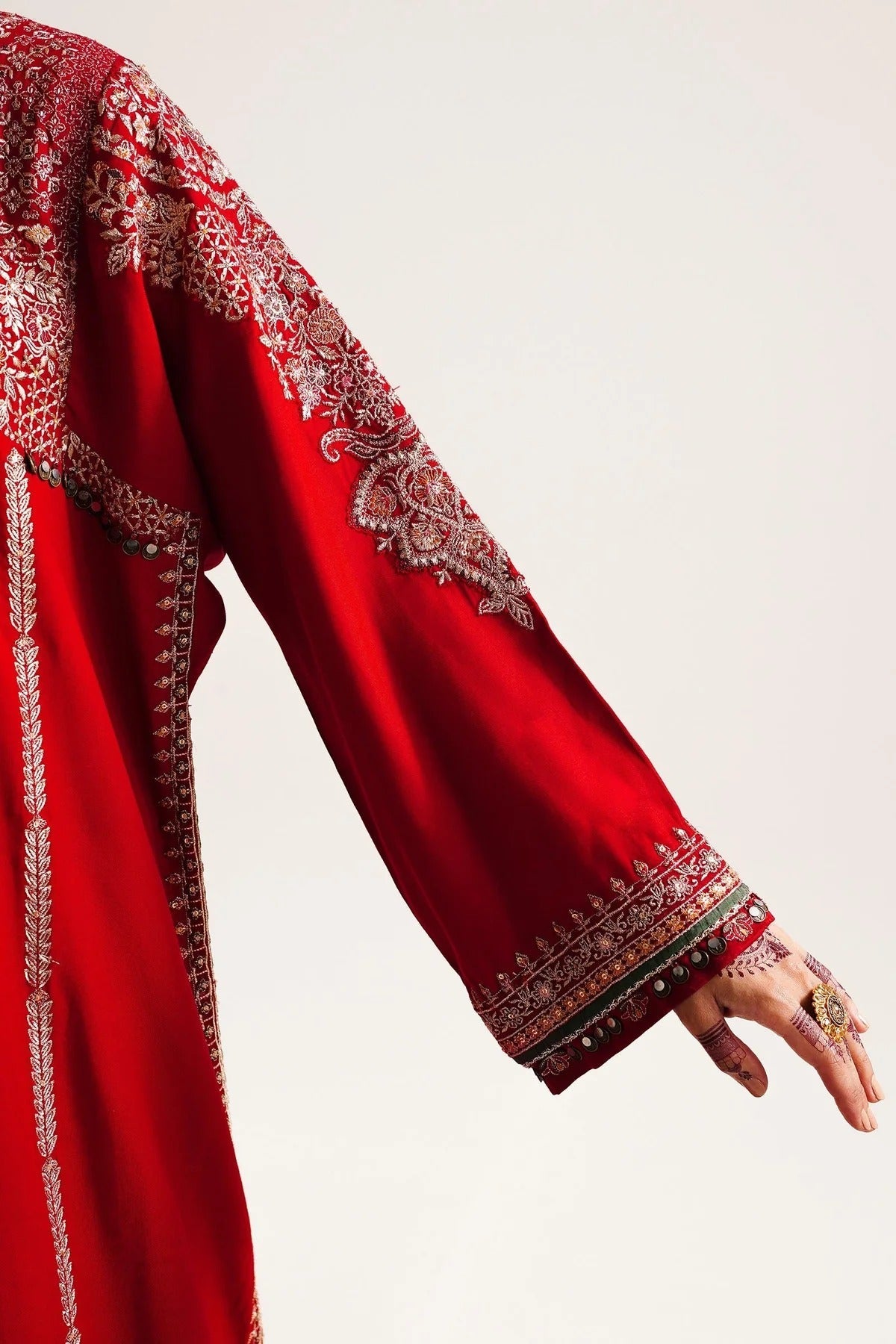 WS23-D8: Premium Embroidered Winter 3PC Suit | Festive Wear