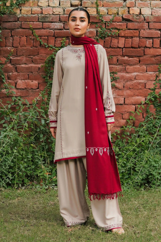 ZC-1936: Elegant Embroidered 3PC Suit | Festive Wear Collection