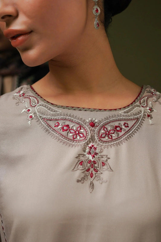 ZC-1936: Elegant Embroidered 3PC Suit | Festive Wear Collection