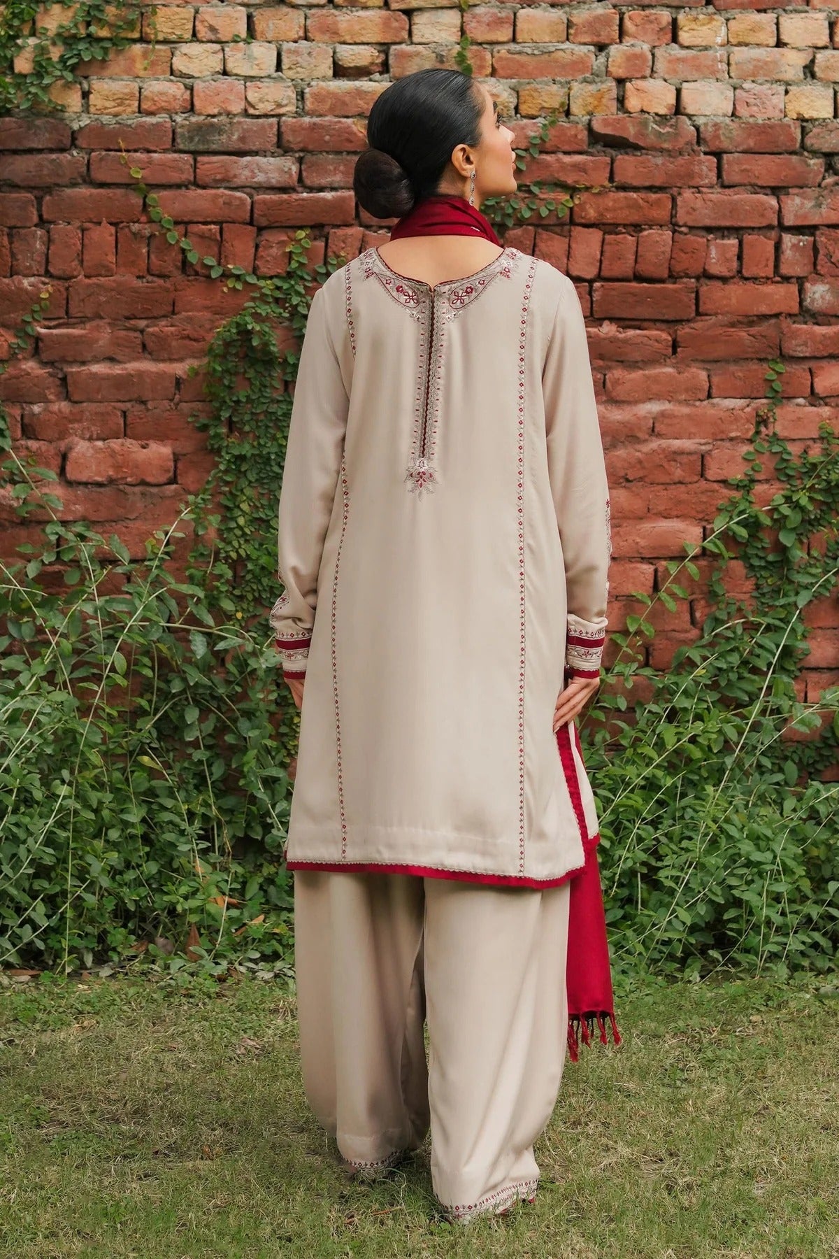 ZC-1936: Elegant Embroidered 3PC Suit | Festive Wear Collection