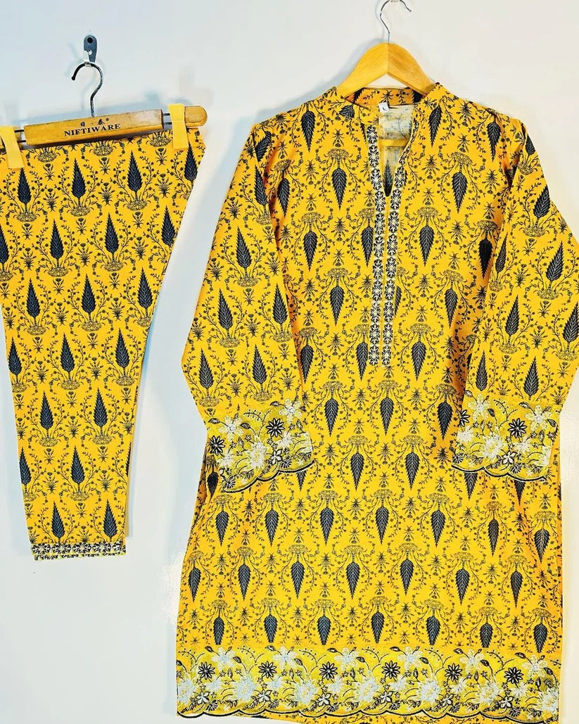 Soha: Elegant Embroidered 3PC Suit | Designer Collection