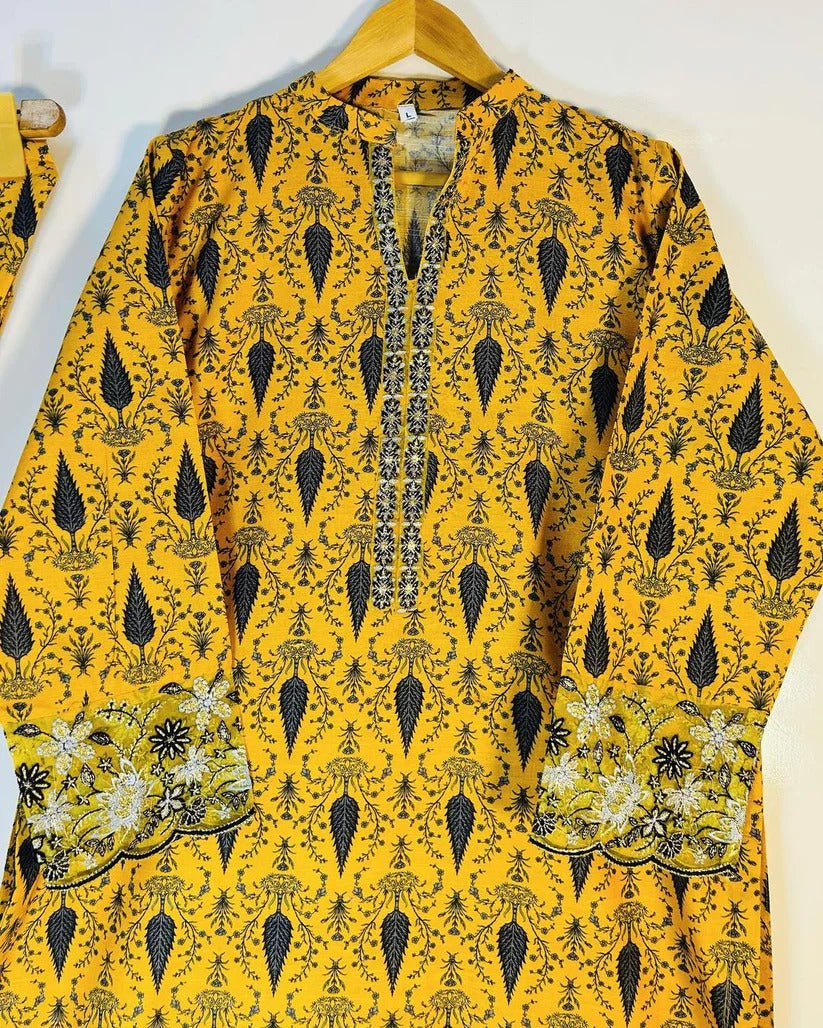 Soha: Elegant Embroidered 3PC Suit | Designer Collection