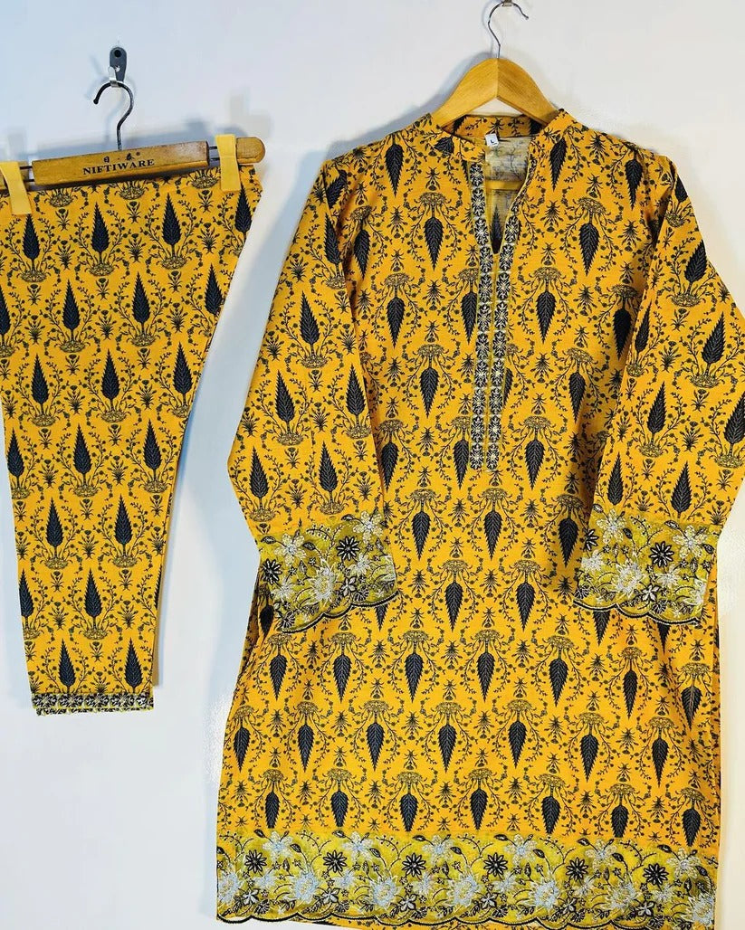 Soha: Elegant Embroidered 3PC Suit | Designer Collection