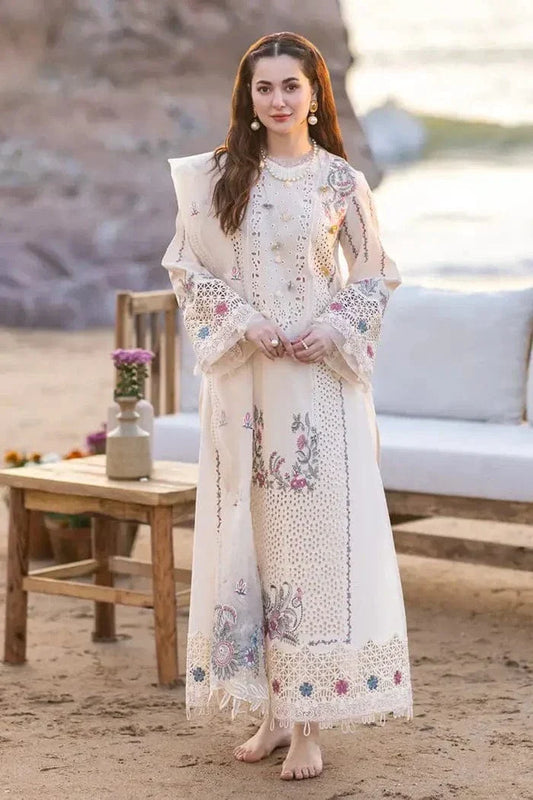 AQ-1020: Luxury Chikenkari Lawn Embroidered 3PC Suit